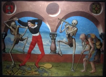 Kopie des verlorenen Totentanzes von M. Manuel vom Dominikanerfriedhof in Bern (1512-20)